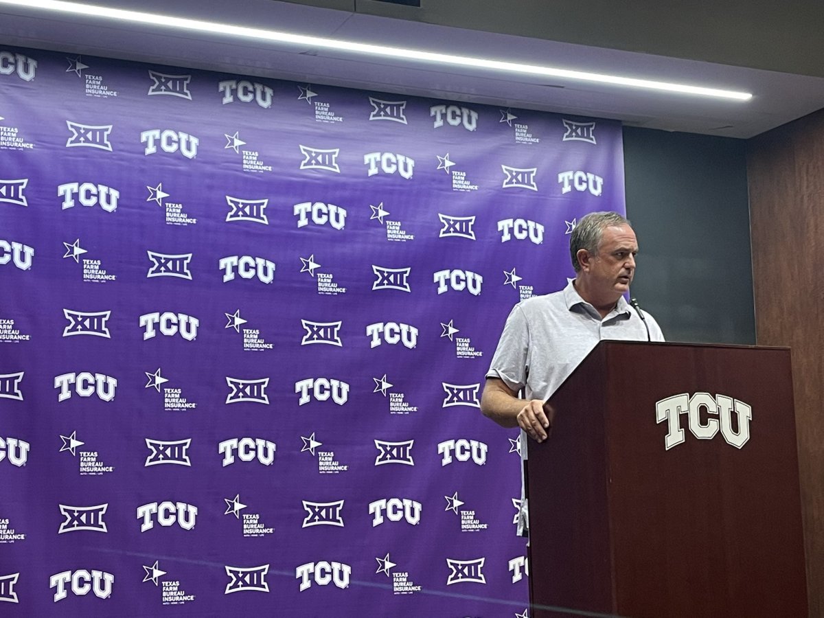 TCU football head coach Sonny Dykes Week One press conference